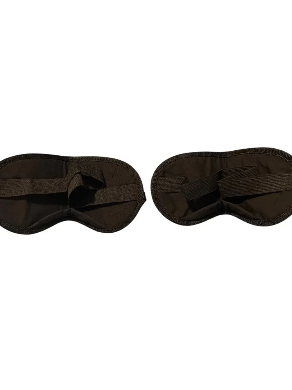 Lot of 2 Tumi Black Travel Eye Mask Adjustable Stretch Strap NWOT